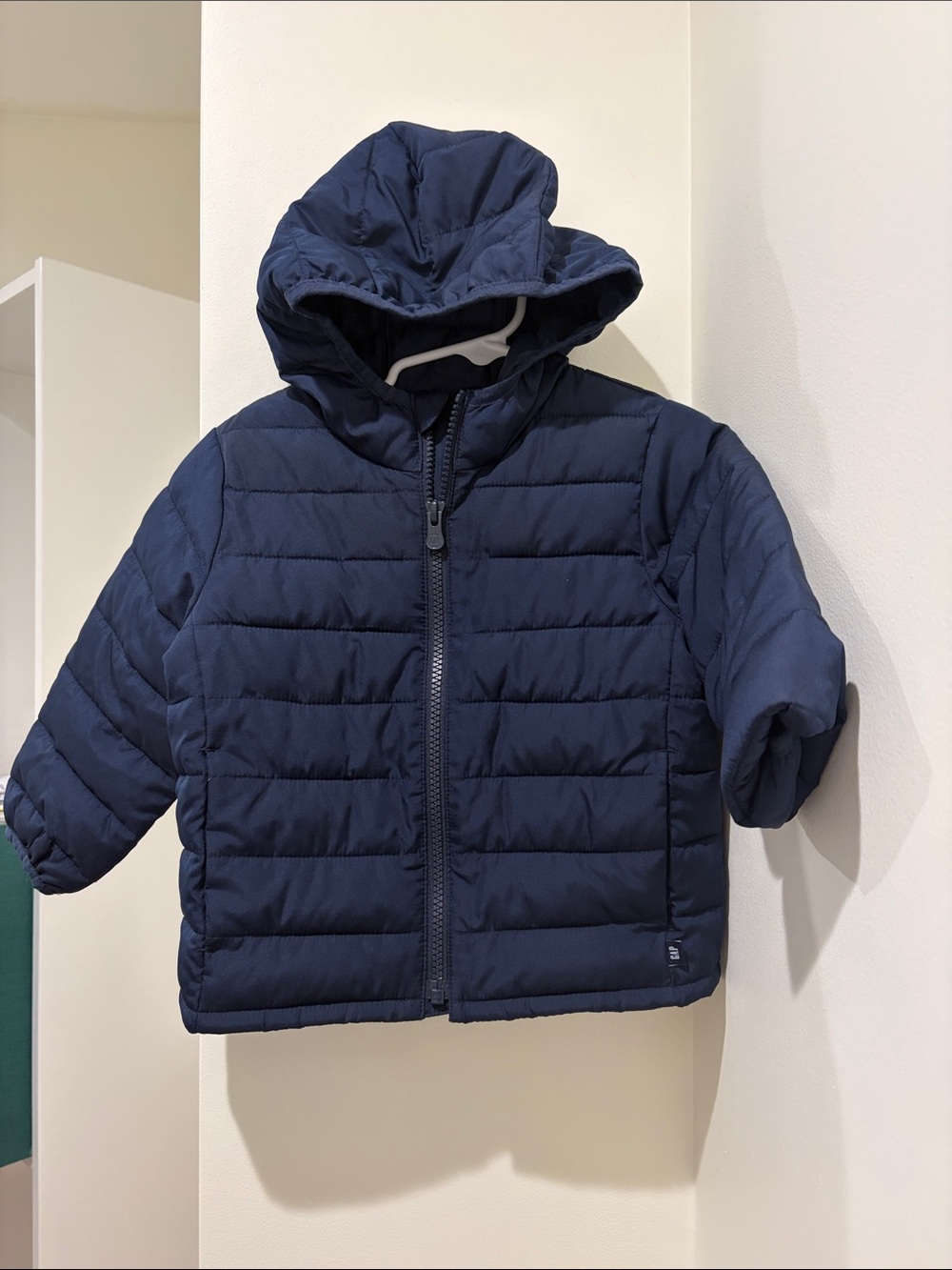 Toddler Boys Baby GAP Navy Hooded Puffer Jacket